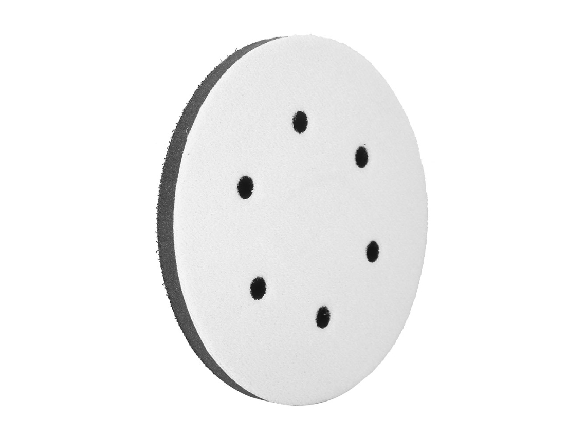 Base de esponja macia de 150 mm para discos de lixa (6 furos)