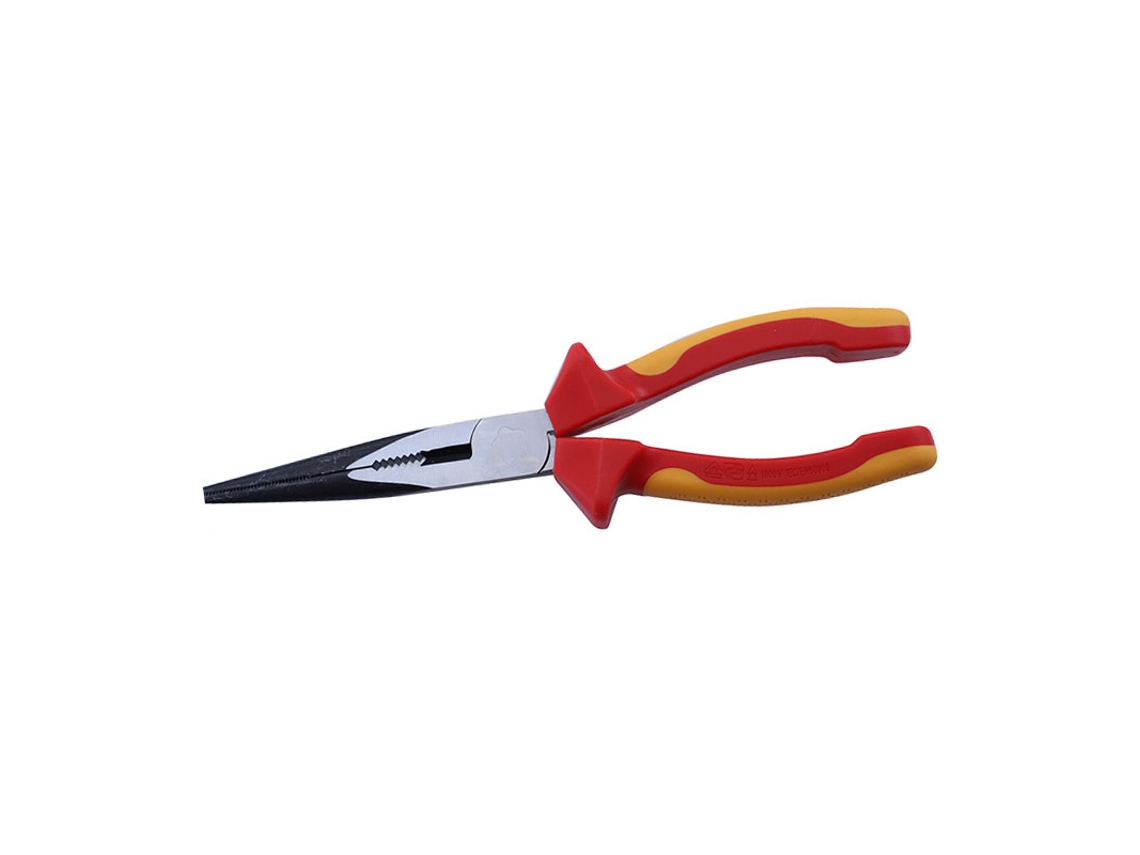 Laxiscreed Alicates De Bico Longo Isolados 8" Para Trabalhos Pesados E Resistentes A 1000v