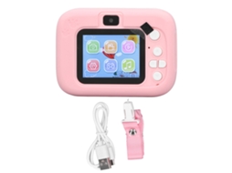 Câmera Infantil Multifuncional Hd Pequena Cute Design Gato Para Meninas E Meninos X900 Rosa