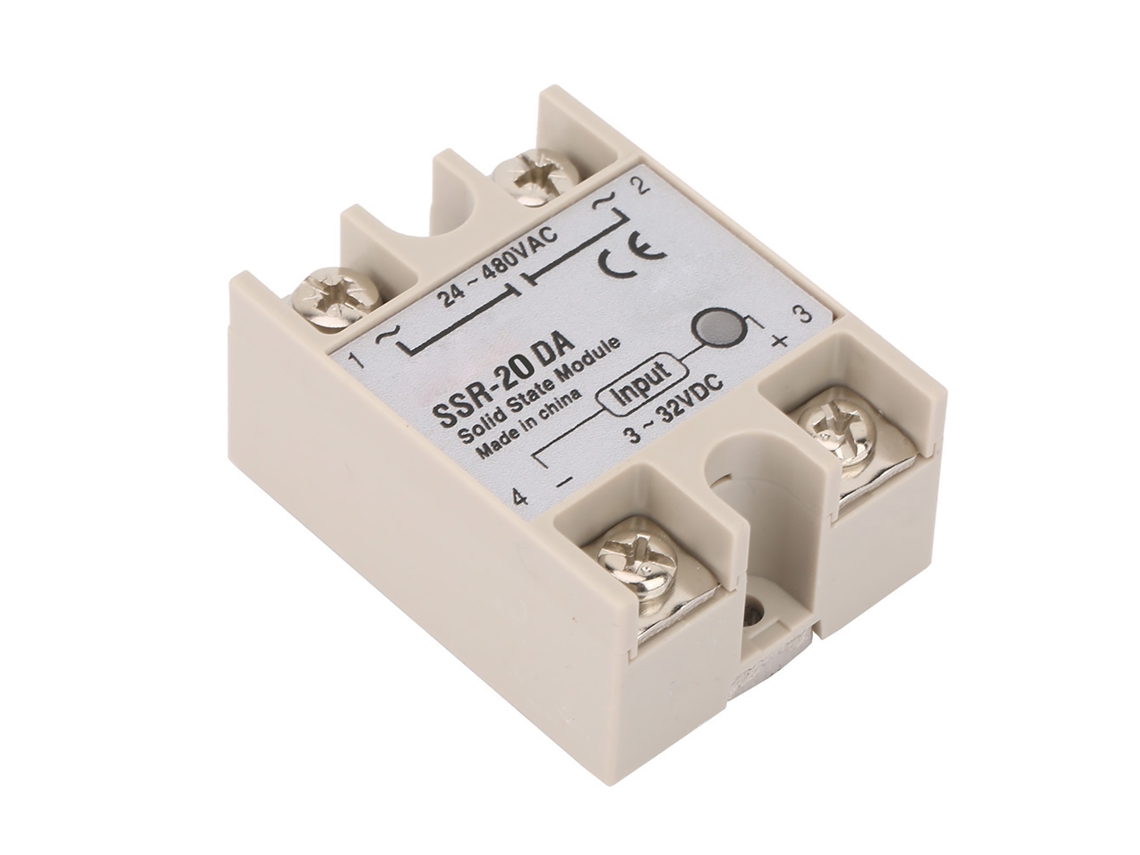 Laxiscreed Módulo De Relé De Estado Sólido Dc 3-32v Para Ac 24-480v 20a