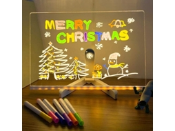 Quadro De Led Com Cores, Prancheta, Quadro De Letras Com Brilho Xf35 3020cm Aquaforge