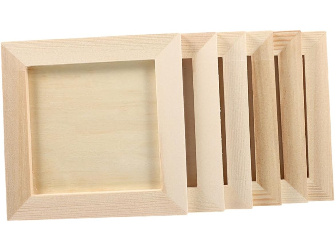 Conjunto de 6 Peças em Branco para Pintura em Argila e Atividades Criativas Faça Você Mesmo, CHABERLU
