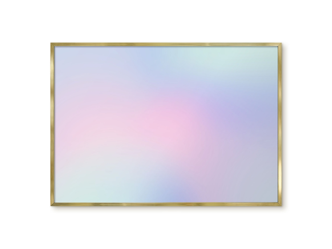 Quadro de parede magnético verde Harmonia para escritório Espelharte (100x70 cm)