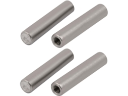 Pino Redondo 304 com Rosca Fêmea M6, 10mm X 50mm , 4 Pçs CHABERLU