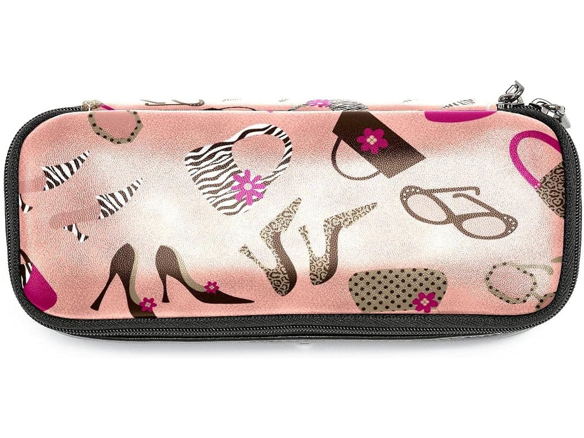 Bolsa para óculos de sol Salto Alto, estojo para óculos de sol e lápis, grande capacidade, organizador de marcadores