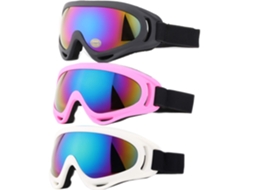 Pacote com 3 Óculos de Esqui para Crianças e Adultos Óculos de Snowboard para Homens, Mulheres e Jovens Jsr BRILVIBERA