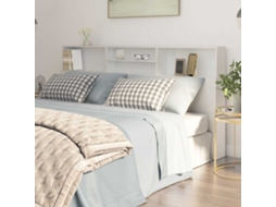 Vidaxl Armário De Cabeceira 200x19x103,5 Cm Branco
