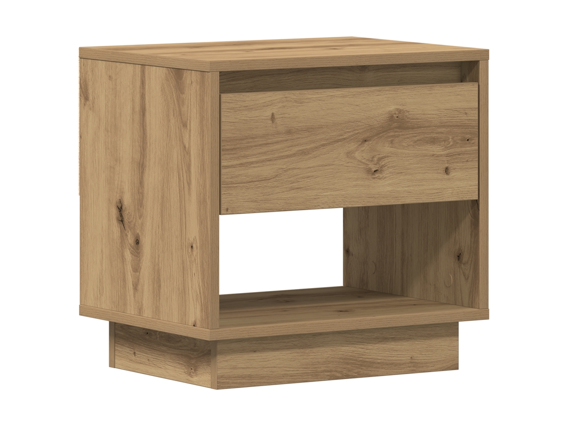 Conjunto 1 Mesa-de-cabeceira Vidaxl Castanho Derivados De Madeira (45 X 34 X 44 Cm)