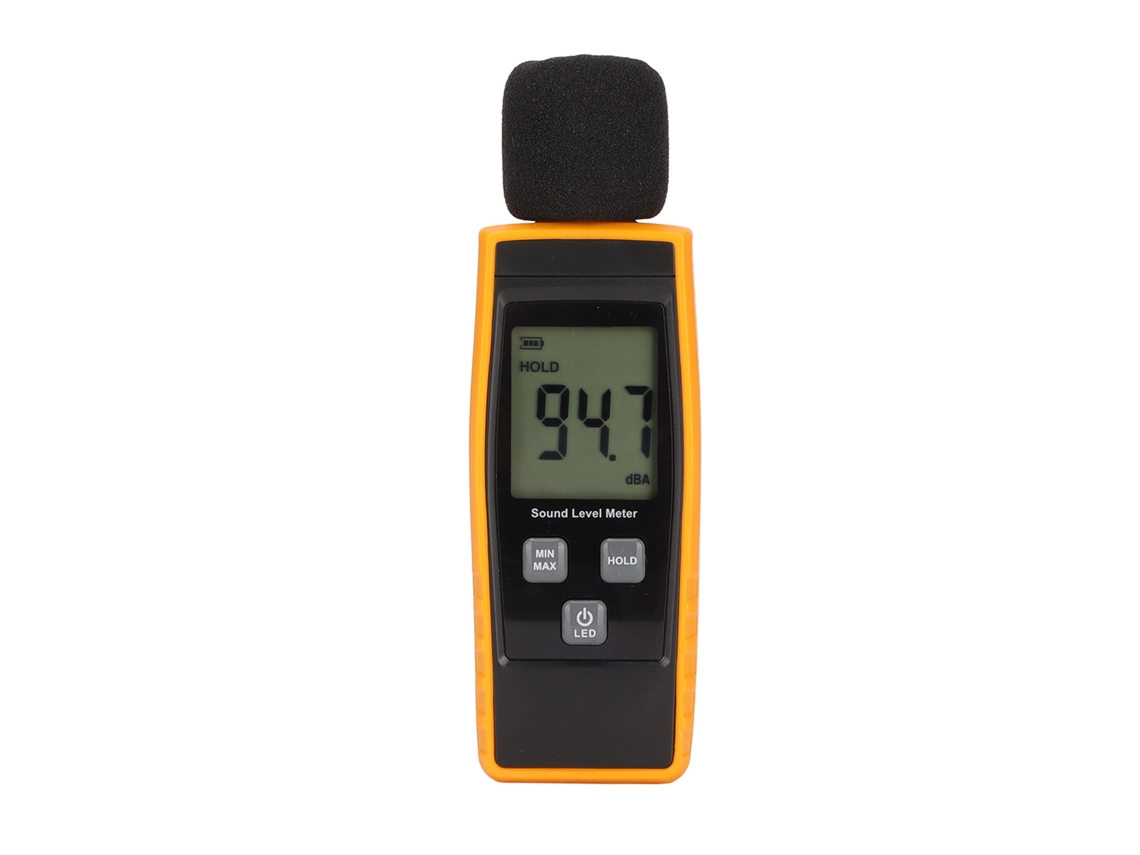 Medidor de Nível Sonoro Digital RZ1359, 30-130 dBA, LCD Retroiluminado CHABERLU