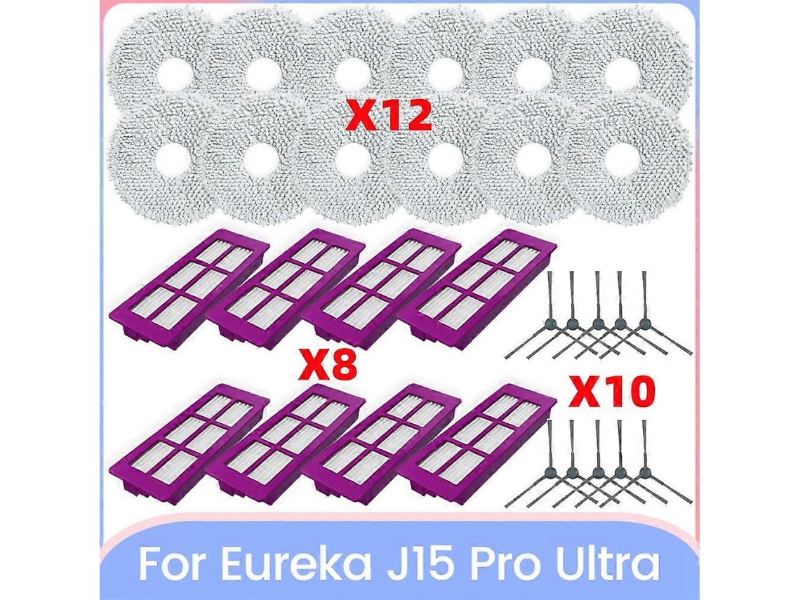 Peças De Reposição Para Aspirador J15 Pro Ultra: Escova Lateral, Filtros Hepa, Pano De Limpeza E Acessórios._ptg