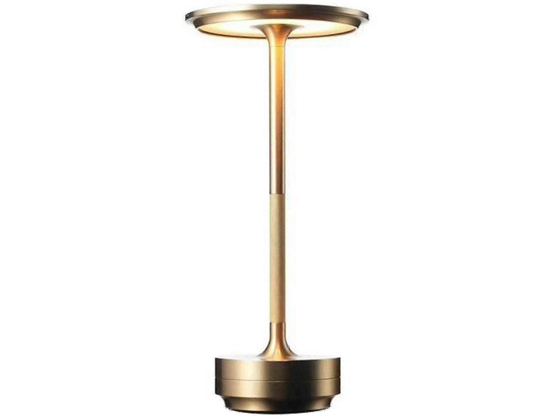 Cordless Dimmable Waterproof Table Lamp - Usb Rechargeable (gold)