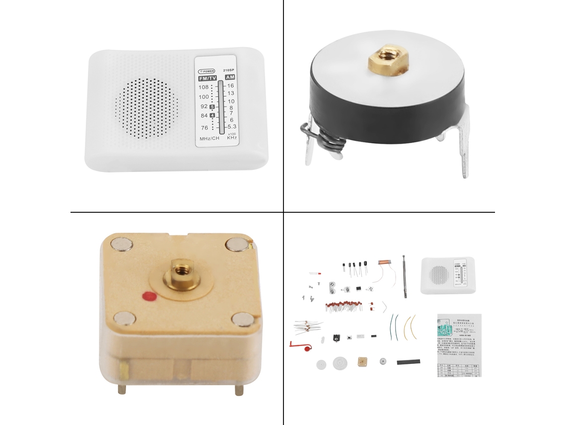 Kit De Rádio Am/fm Dual Band Laxiscreed Para Montagem Diy Com Recepção De Áudio Melhorada