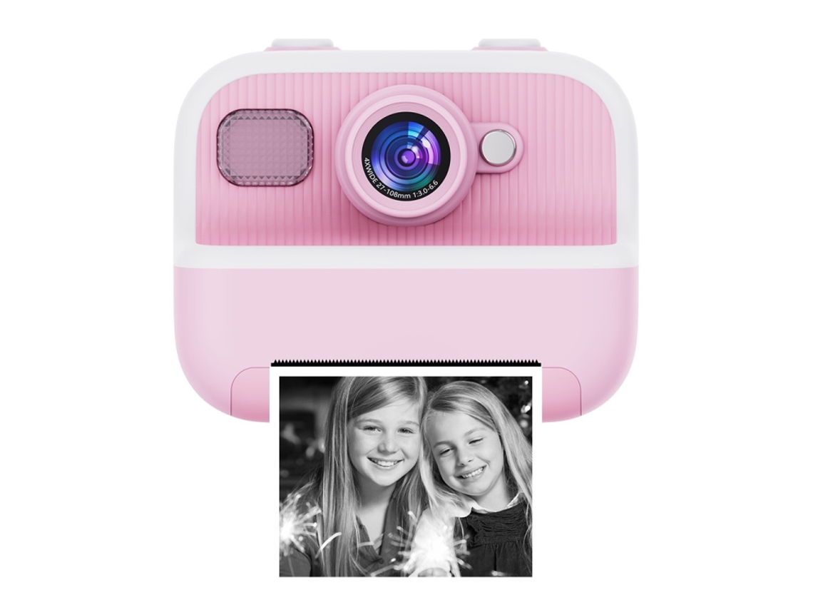 (rosa + 32 Gb) Câmera Térmica De Impressão Com Lente Dupla De 24 Mp E Resolução 1080p De 2,4 Polegadas