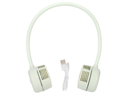 Ventilador De Cuello Universal Sin Aspas Usb Recargable 3 Niveles Ajustables Para Viajes Deportes Oficina