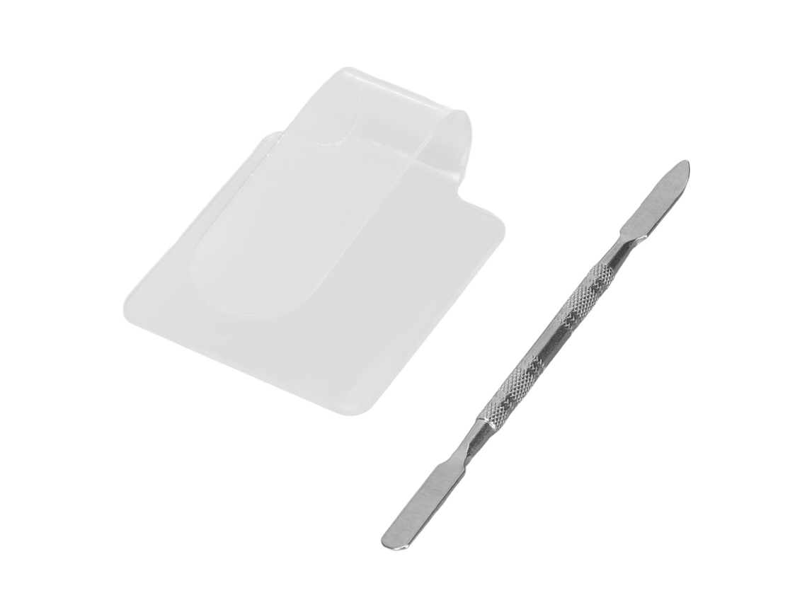 Paleta De Maquillaje Acrílico Transparente Con Palillo Para Mezclar Tono, Base Y Labial