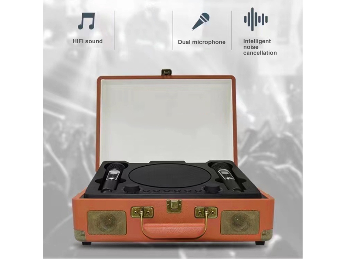 Máquina De Karaokê Stereo Amplitude Total Bluetooth 5.0 Sem Fio