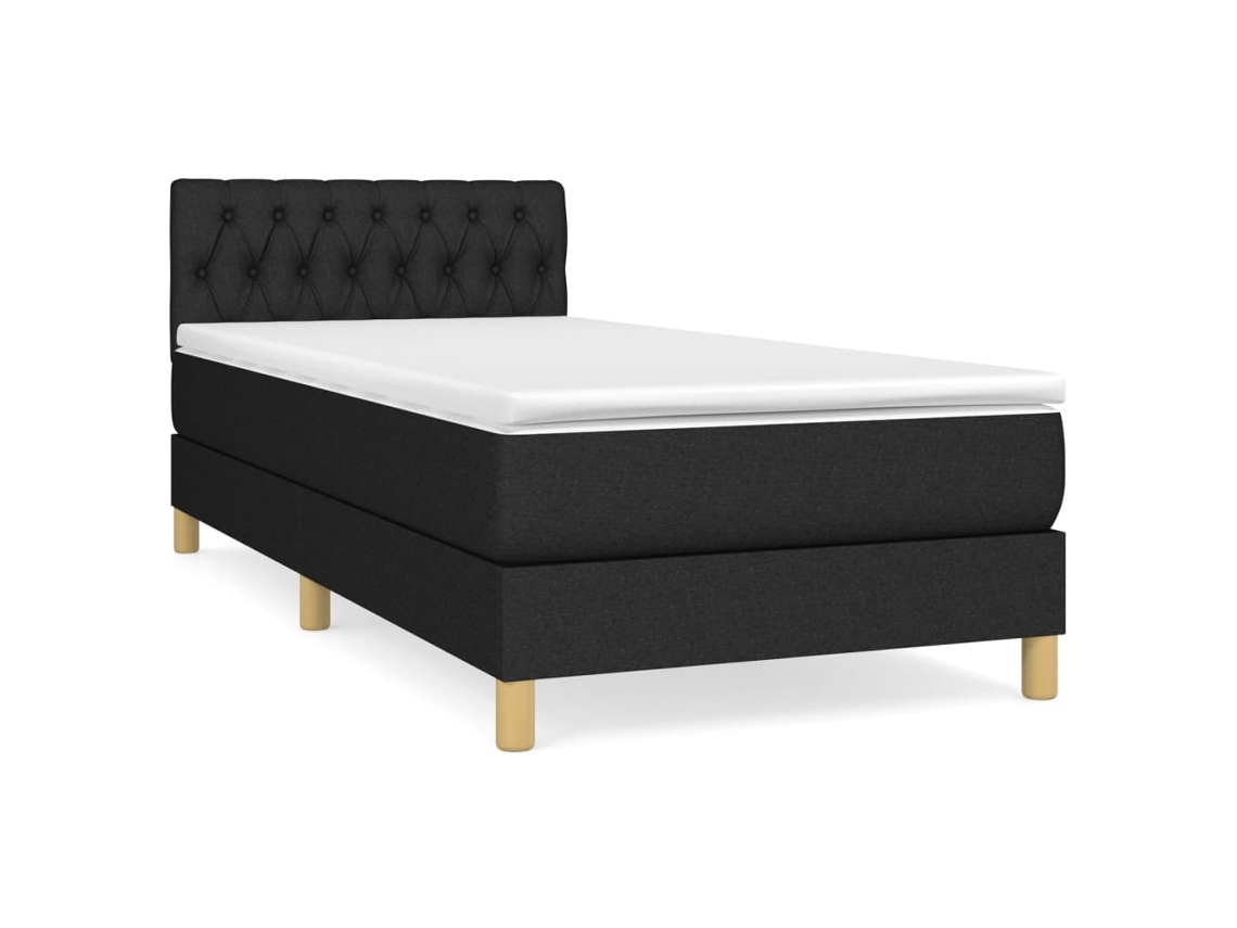 Box Spring Bed, Box Spring Beds Vidaxl Preto Tecido (80 X 200 Cm)