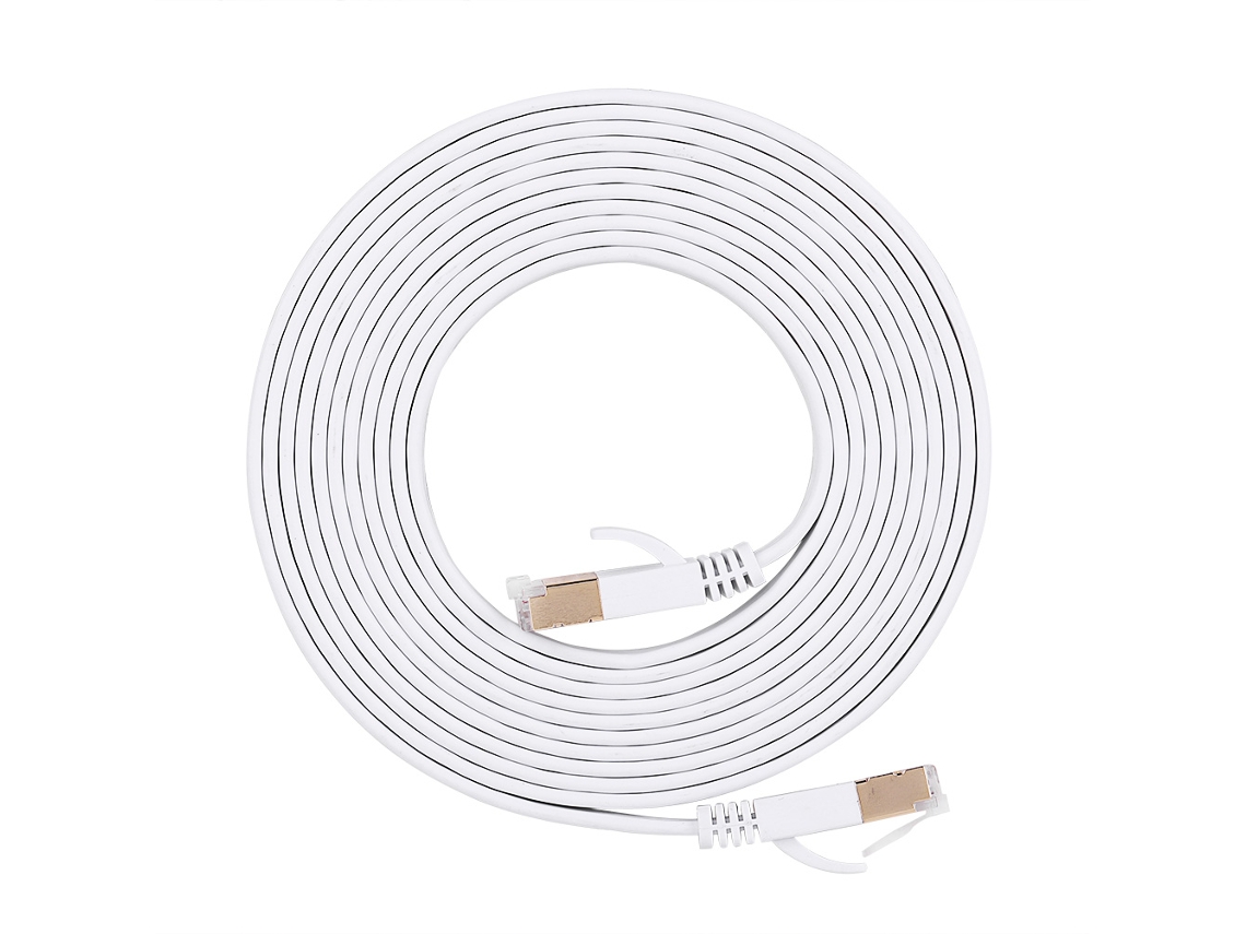 Cabo Cat7 Plano Branco 3m LAXISCREED