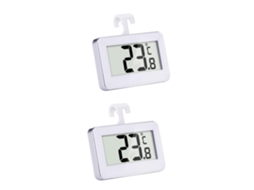 Termômetro Digital Para Geladeira Aboofan, 2 Unidades, Para Pendurar Na Geladeira, Branco