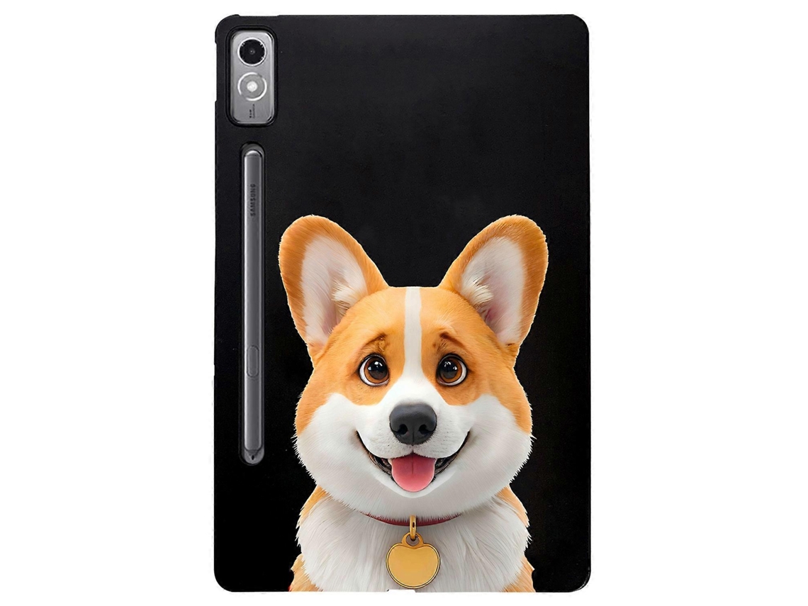 Capa Protetora Fina De Tpu Com Estampa Para Tablet Lenovo Tab P12 Corgi Tuotuo