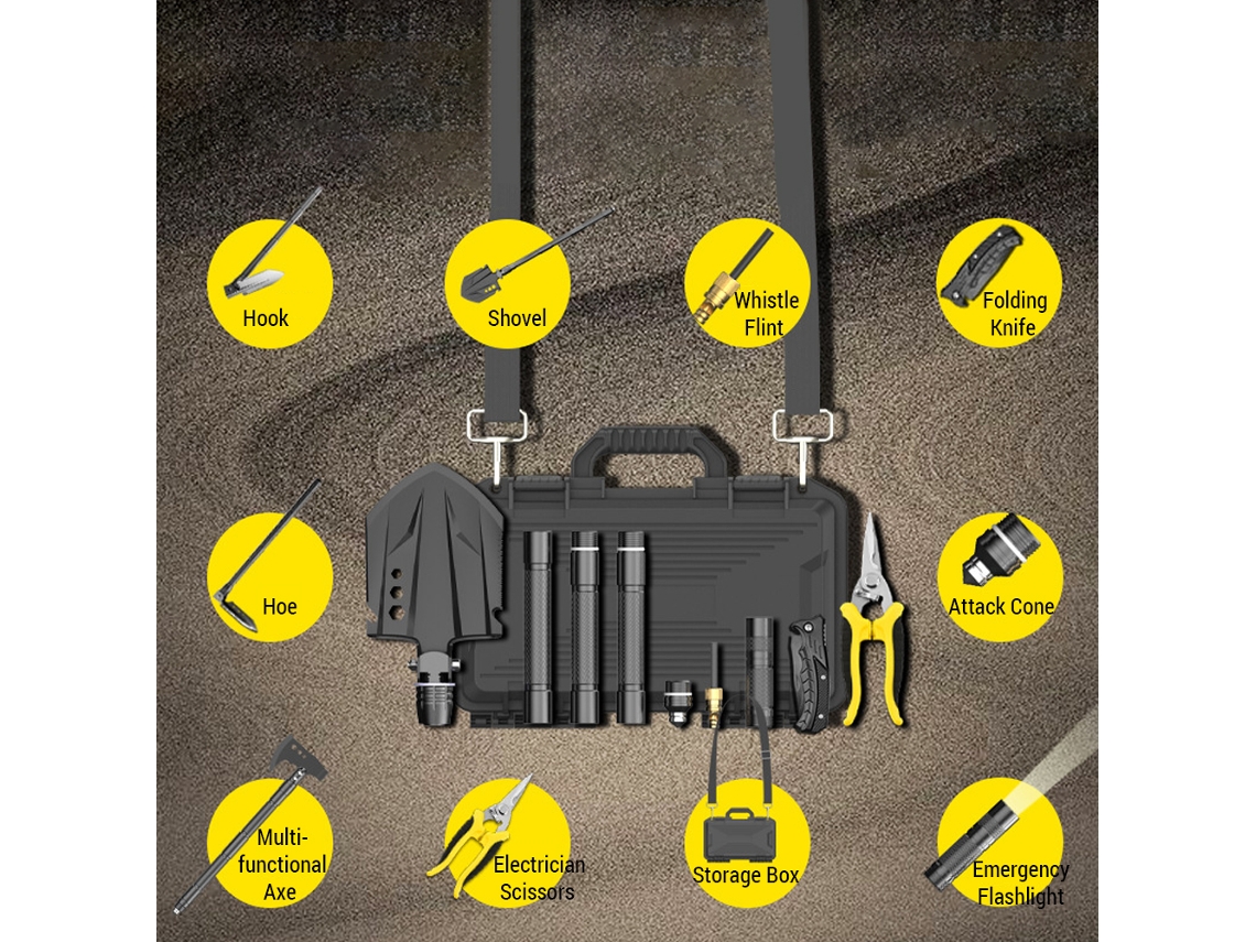 Pá Shovel Axe Sobrevivência Camping Outdoor