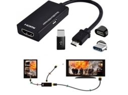 Adaptador de Cabo Micro Usb para Hdmi 1080p Hd Celulares Android S2 I9300, S4 I9500 e Note2 N7100 AQUAFORGE (2024)