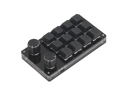 Teclado Mecânico Gaming Macro programável com 12 Teclas e 2 Botões