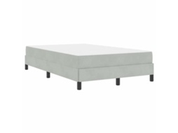 Conjunto 1 Cama Box Vidaxl Cinzento Tecido (120 X 190 Cm)