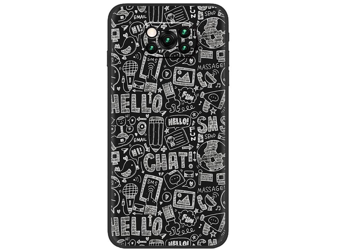 Capa De Silicone Tpu Para Xiaomi Poco X3 Nfc Graffiti Panoona