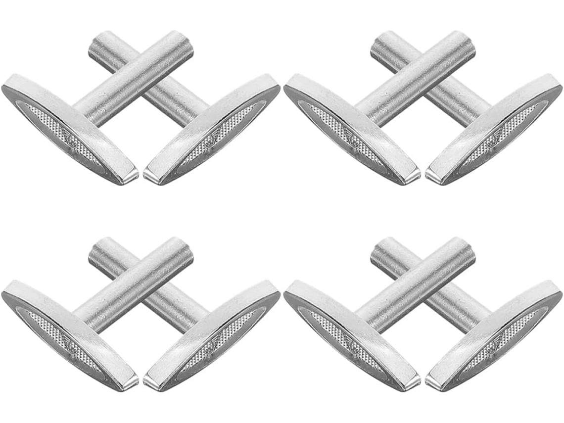 Conjunto 8 Peças Manivela Caixa Música Ideal Decoração Lembrancinhas Casamento Prata Possui Mecanismo Corda GOKOCO