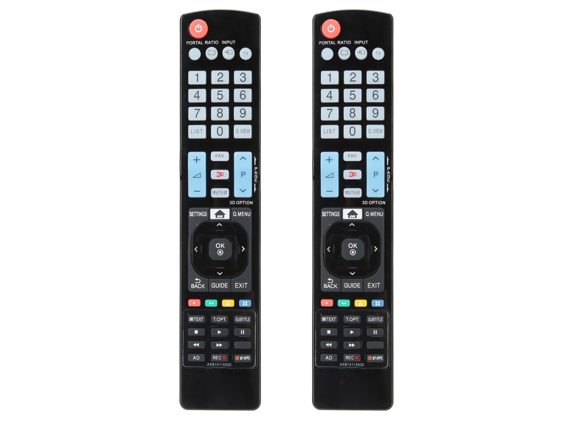 Aetheria 2 Controles Remotos Tv Universal para Lg Smart 3d Led, Modelo Akb74115502, Substituição
