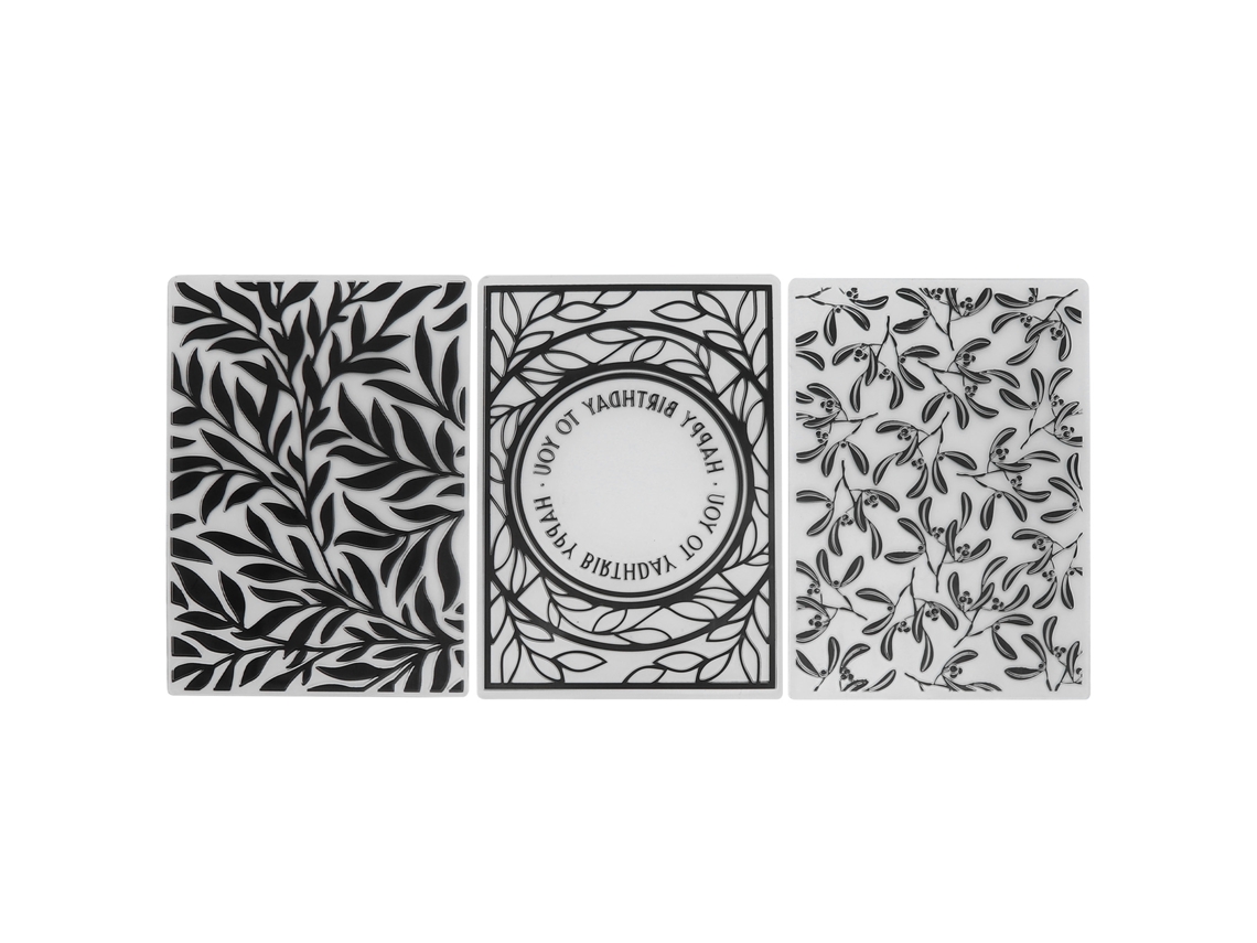 Carpetas De Relevo De Plástico, Modelos Para Artesanato Em Papel, Cartões, Scrapbooking, Etc.