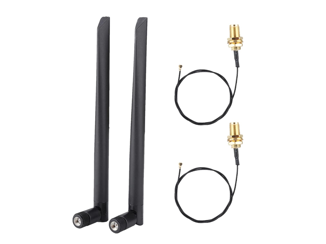 Cabo Extensor De Antena Wlan, 2 Cabos Para Placa Rede M.2/ngff,