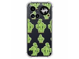 Capa Tumundosmartphone Transparente De Silicone À Prova De Choque Para Nothing Phone 4a Pro 5g Com Estampa De Cacto