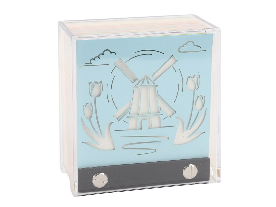 Bloco De Notas 3d Laxiscreed Windmill Decorativo Para Escritório E Estilo Unique