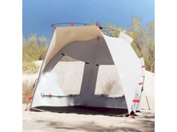 Vidaxl Tenda Praia 2 Pessoas Libertação Rápida Impermeável Cinzento