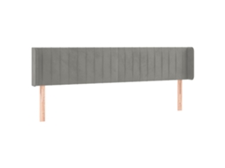 Headboard, Headboards Vidaxl Cinzeto Veludo (163 X 16 X 78/88 Cm)