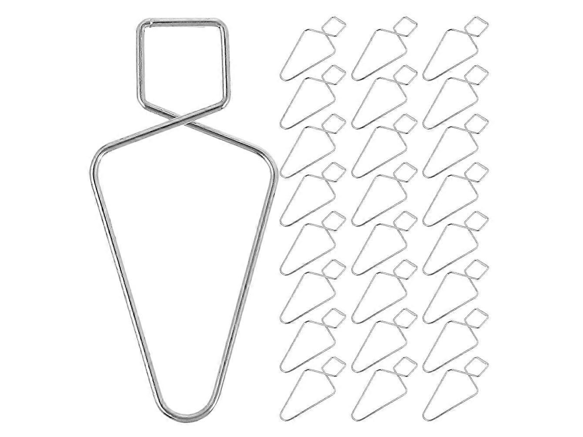 Conjunto De 30 Ganchos De Teto Com Clipes Para Fixação Em Forros De Gesso, Ideais Para Pendurar Placas E Sinalizações Em Escritórios, Residências