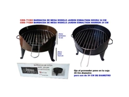 Barbecue PROPIO de Mesa Modelo Jardin Esmaltada Marron 34 cm
