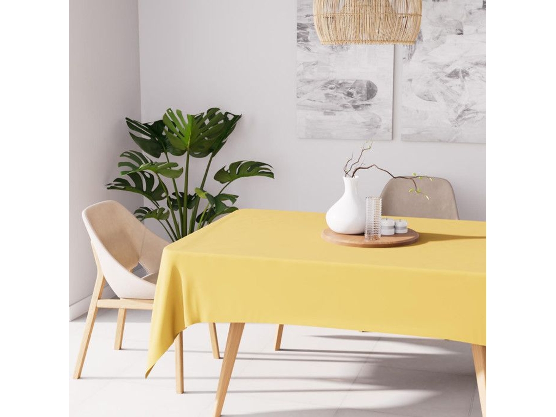 Toalha De Mesa Soleil Docre Retangular Manchas Alix Poliéster Amarelo (200 Cm)