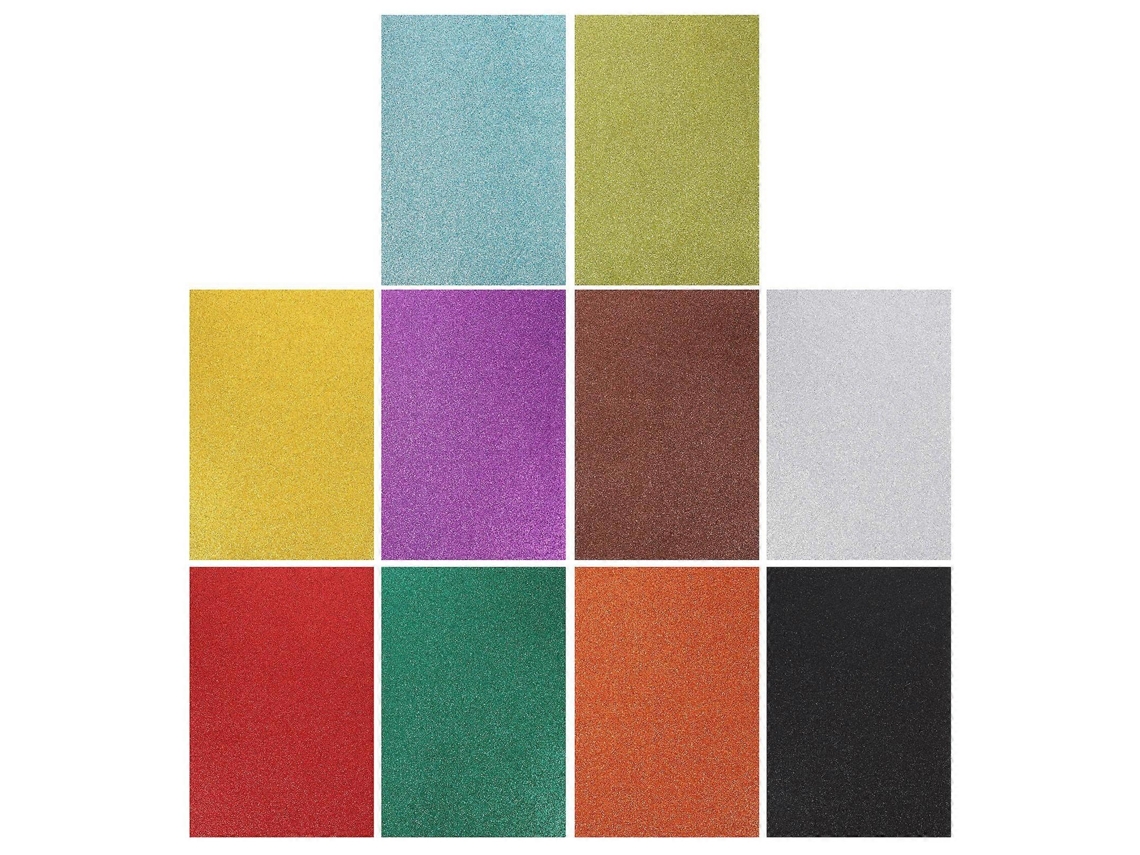 Papel Esponja Brilhante Flexível, Ideal Para Cortar E Colar Em Projetos Faça Você Mesmo. Everley891