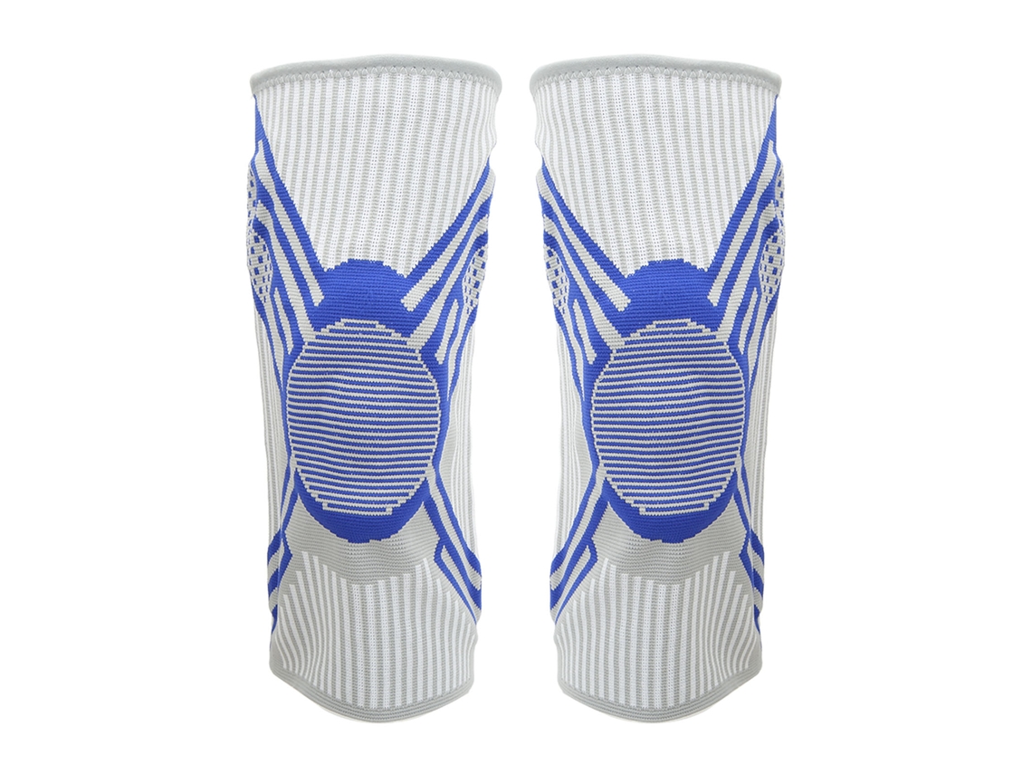 1 Par De Joelheiras Esportivas Compressão Com Suporte Para Basquete, Corrida, Escalada E Caminhadas, Azul Royal, Tamanho G