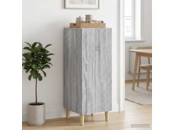 Vidaxl Buffet Sonoma Cinzento 33 X 34,5 X 90 Cm Derivados De Madeira