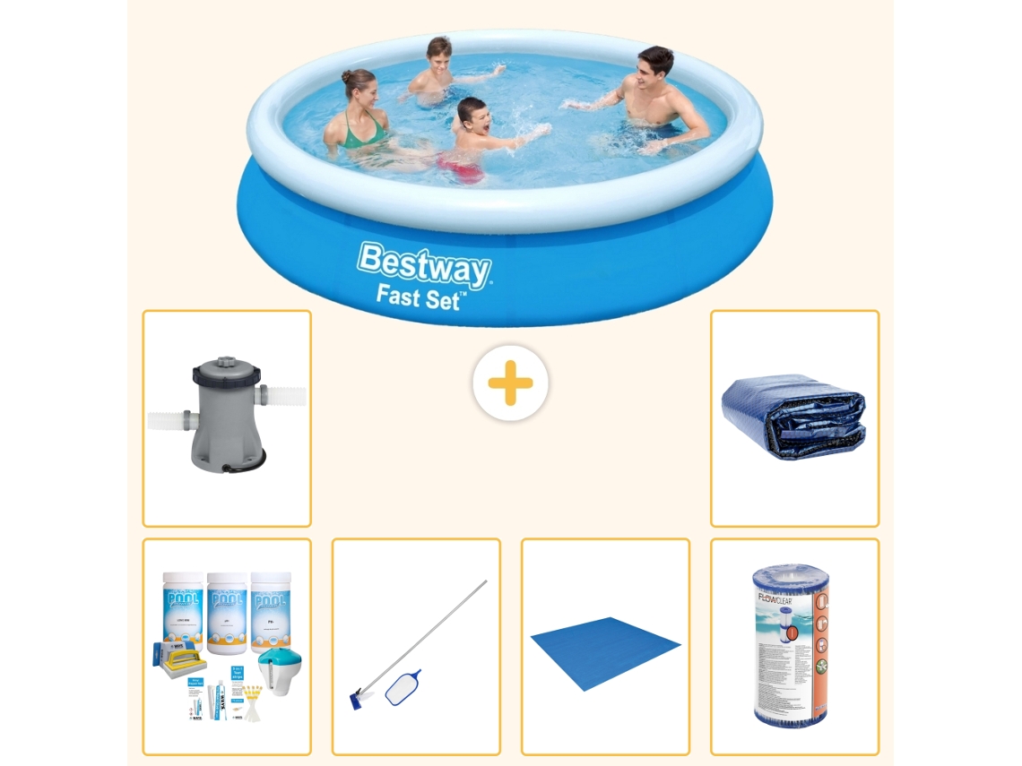 Bestway Piscina Bestway Fast Set Redonda - 366x76 Cm - 7-peças S21391