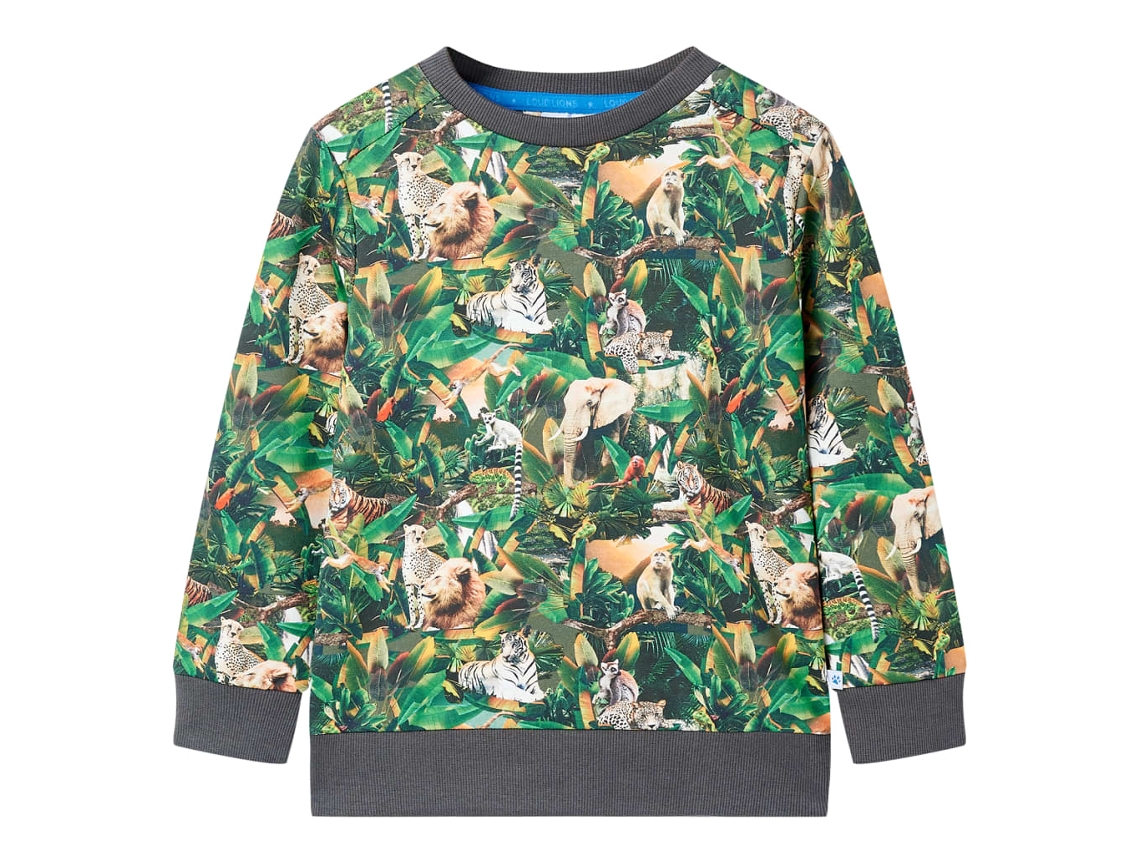Sweatshirt Para Criança Azul-petróleo 140