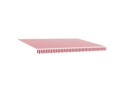 Conjunto 1 Toldo Retrátil Vidaxl Vermelho Poliéster (450 × 350 Cm)