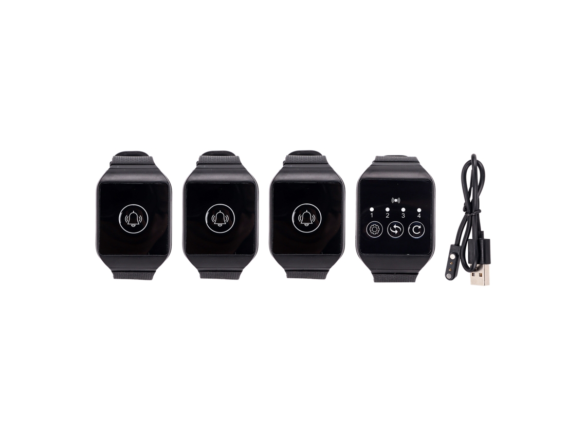 Pulsera Inalámbrica IPX7 Resistente al Agua Sistema de Localización 433,92 Mhz para Restaurantes | S/MARCA
