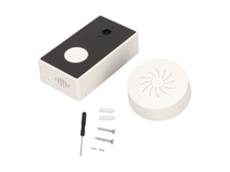 Lurelia Videoporteiro Inteligente, Hd, Wi-fi 2,4ghz, Visão Noturna, Sem Fios, Ângulo 80°, Branco