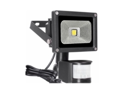 Holofote Led Com Sensor De Movimento Para Uso Externo, Luz Branca Fria Inteligente E Brilhante De 6500k, Holofote De Segurança Externo Pir De 10 W Com