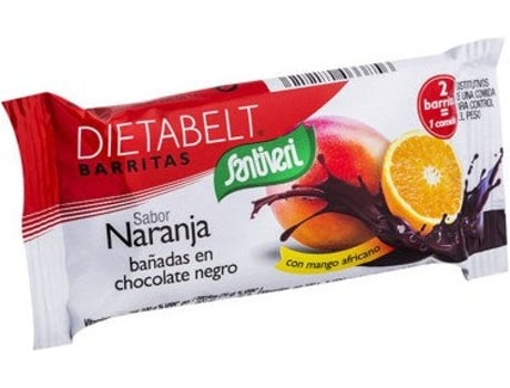 Barras SANTIVERI Dietabelt De Naranaj Bañadas En Choco Neg